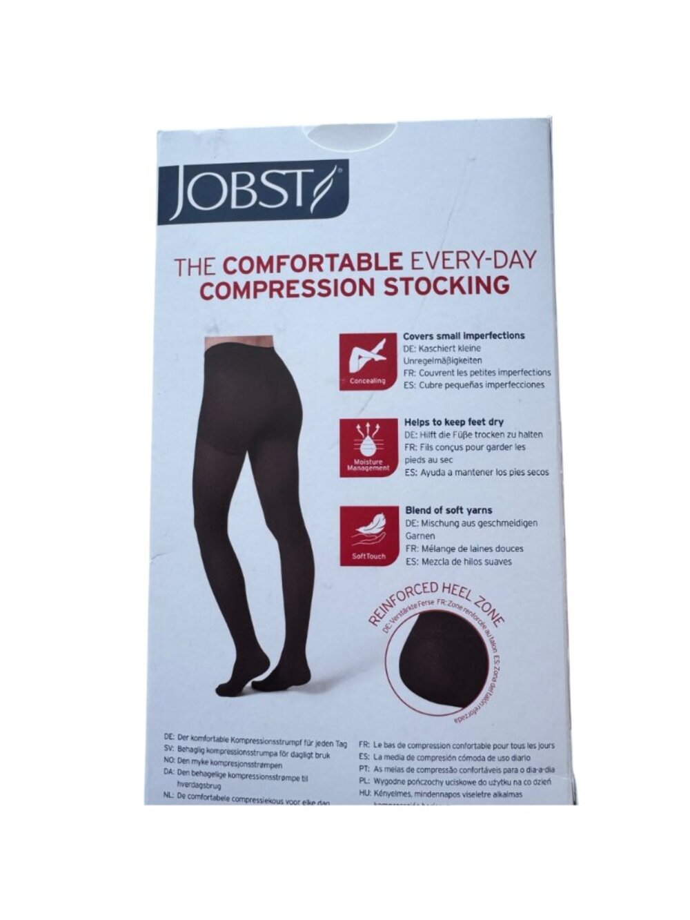 Jobst Compression Stockings Opaque Black XL Waist CT Support 30-40 MmHg New - Picture 2 of 9